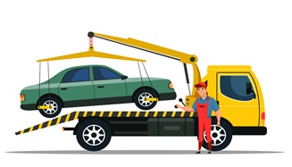 car towing truck and road side assistance service vector 31754226 1
