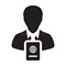 passport icon vector male person profile avatar international identity travel glyph pictogram illustration symbol 114312169